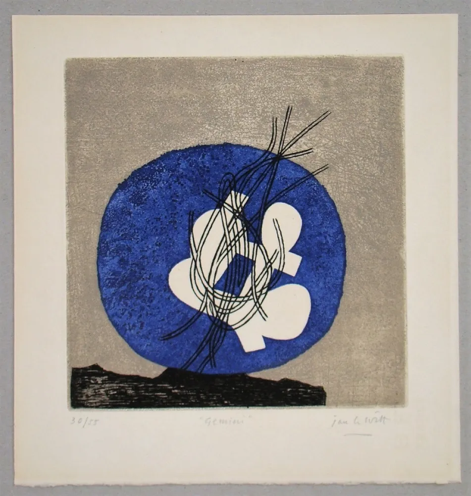 Radierung Und Aquatinta Le Witt - Gemini