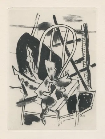 Aquatinta Leger - La chaise