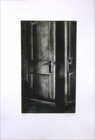 Radierung Levy - Intérieur I