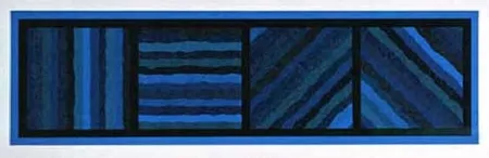 Keine Technische Lewitt - Bands Not Straight in Four Directions (blue)