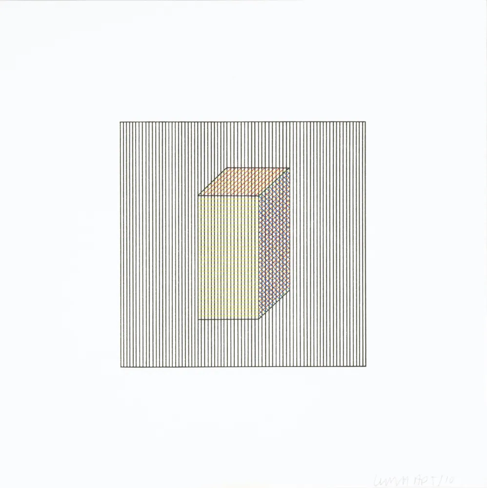 Siebdruck Lewitt - Twelve Forms Derived From a Cube 03