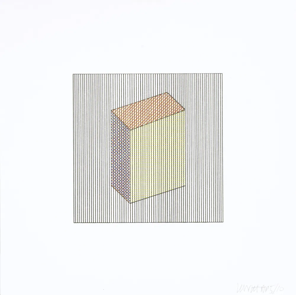 Siebdruck Lewitt - Twelve Forms Derived From a Cube 17