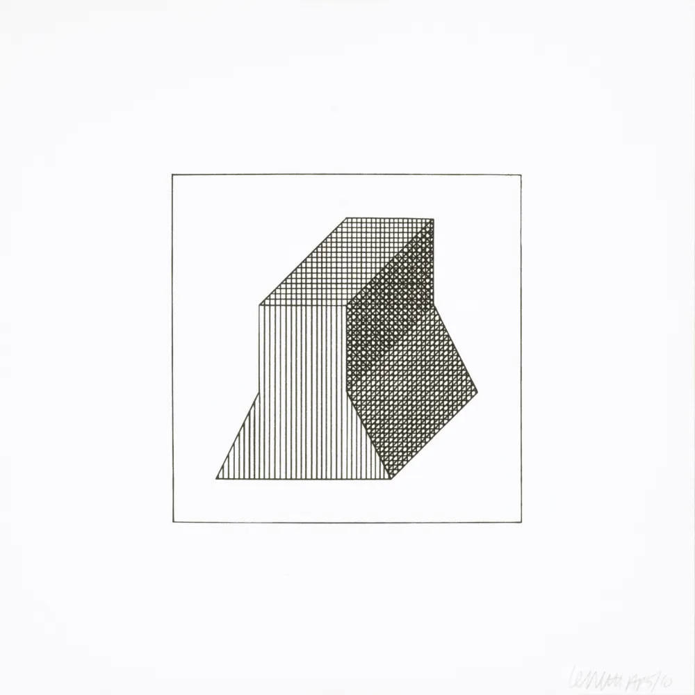 Siebdruck Lewitt - Twelve Forms Derived From a Cube 34