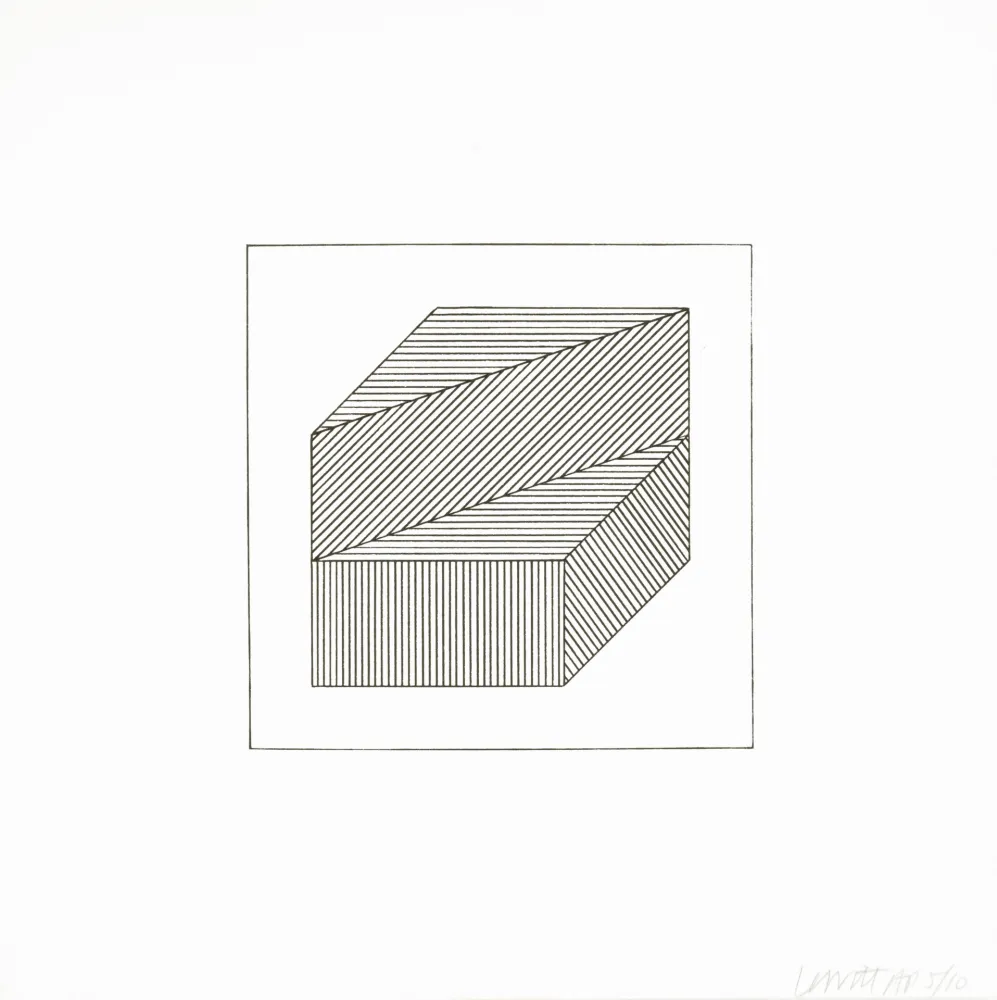 Siebdruck Lewitt - Twelve Forms Derived From a Cube 36