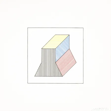 Siebdruck Lewitt - Twelve Forms Derived From a Cube 37