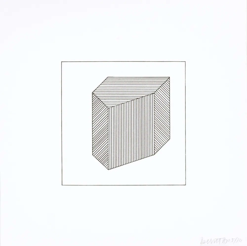 Siebdruck Lewitt - Twelve Forms Derived From a Cube 40