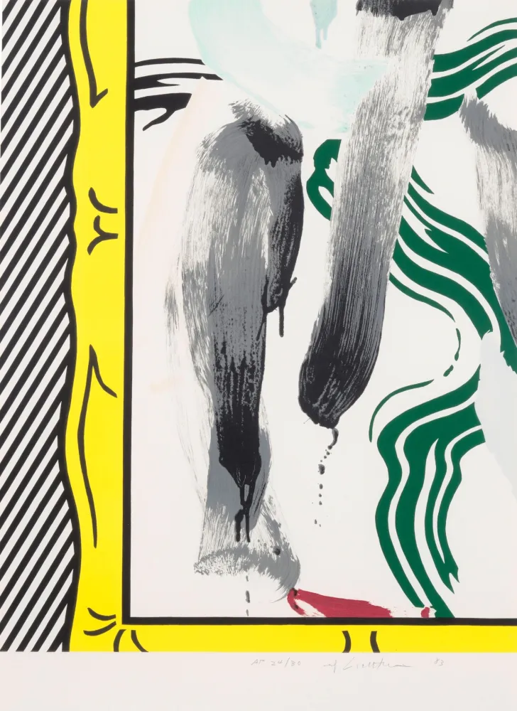 Lithographie Lichtenstein - Against apartheid