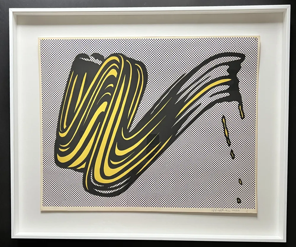 Siebdruck Lichtenstein - Brushstroke