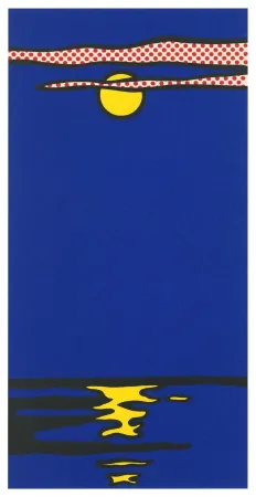 Siebdruck Lichtenstein - Moonscape