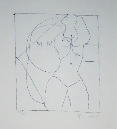 Lithographie Lindner - Marylin was here 16