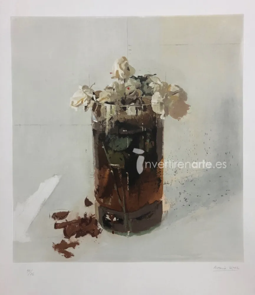 Radierung López Garcia - Rosas de Ávila II