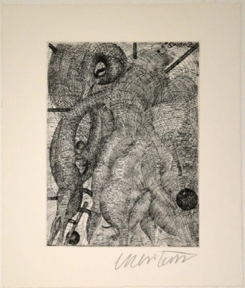 Radierung Luginbühl - Savaz