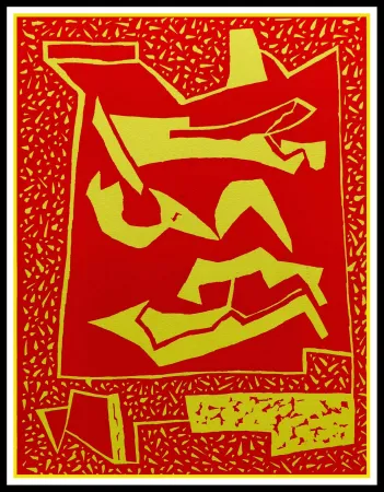 Holzschnitt Magnelli - COMPOSITION