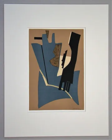 Lithographie Magnelli - Papier collé - 1948