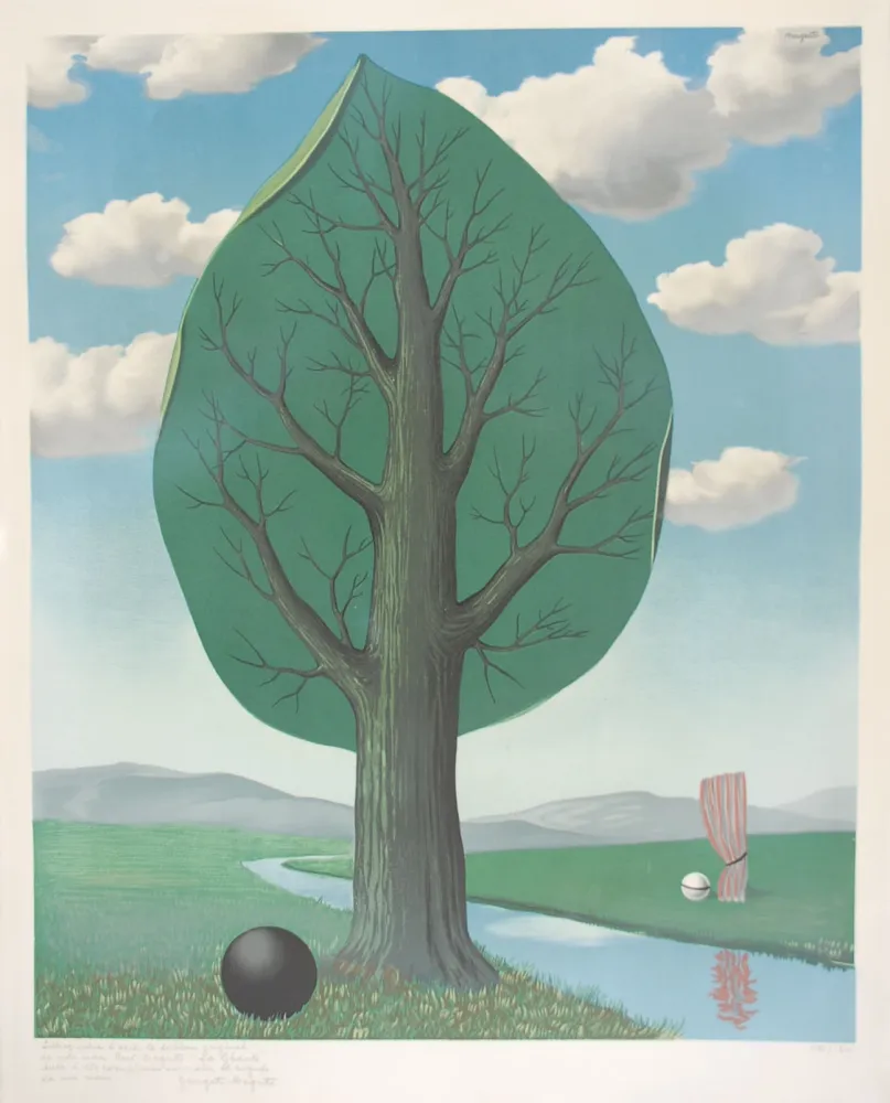 Lithographie Magritte - La Géante
