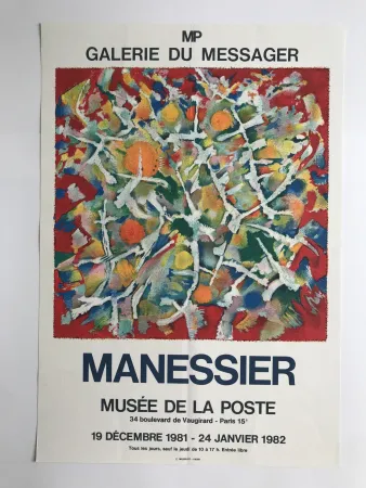 Plakat Manessier - Galerie du Messager / Musée de la Poste