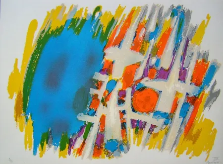 Lithographie Manessier - Suite de Paques XIV, Le Message de l'ange/Matin de Paques