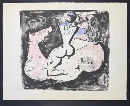 Lithographie Marini - Marino Marini (1901–1980) - Cavallo e cavaliere - lithograph on paper - 1965