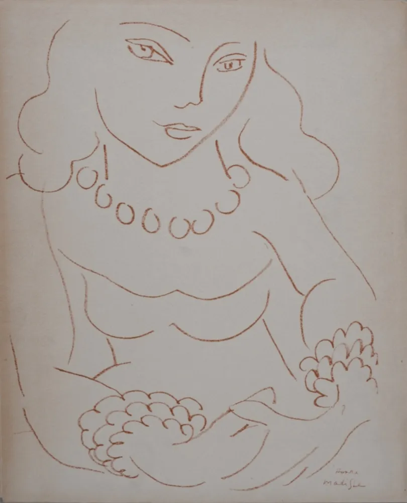Lithographie Matisse (After) - Portrait de femme