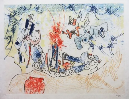 Radierung Und Aquatinta Matta - Les Oh' Tomobiles (Planche 7)