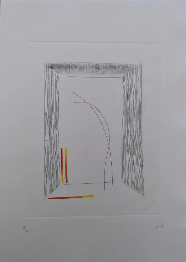 Radierung Und Aquatinta Melotti - Senza titolo