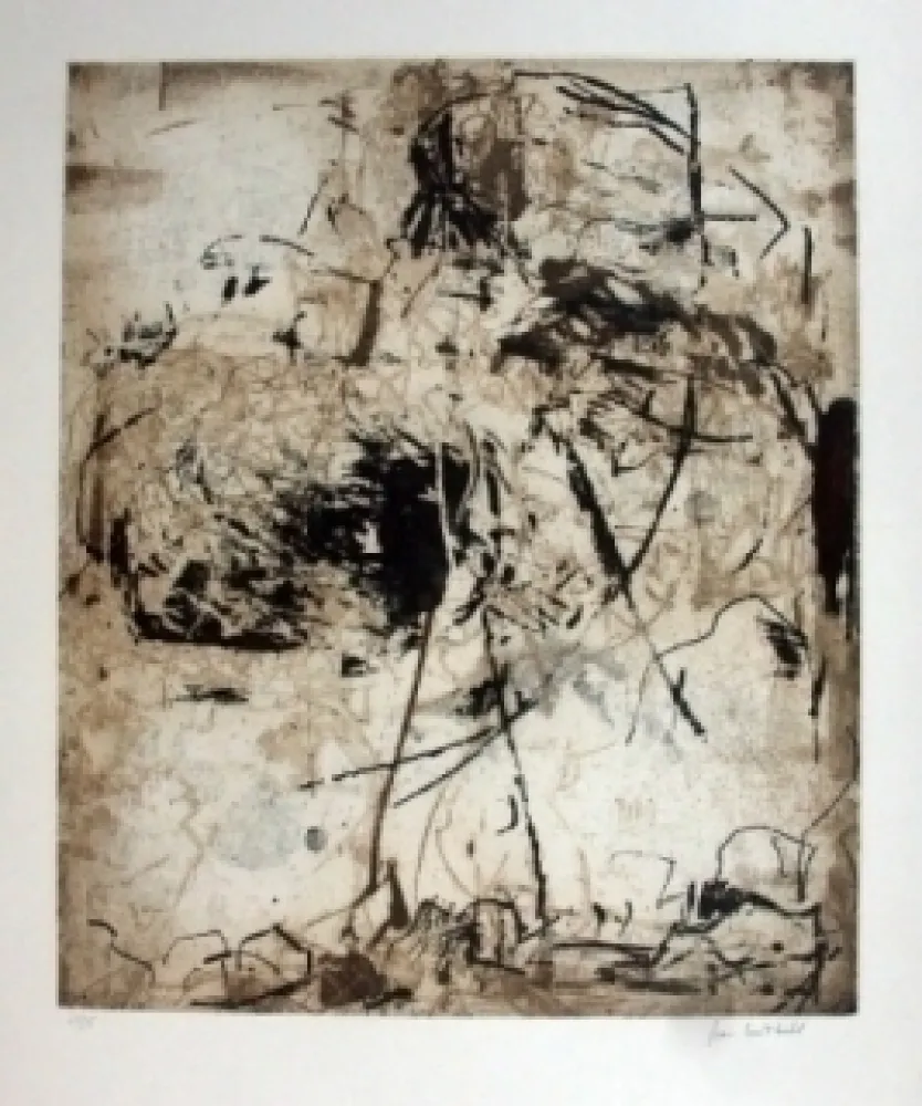 Radierung Und Aquatinta Mitchell - Sunflowers 6