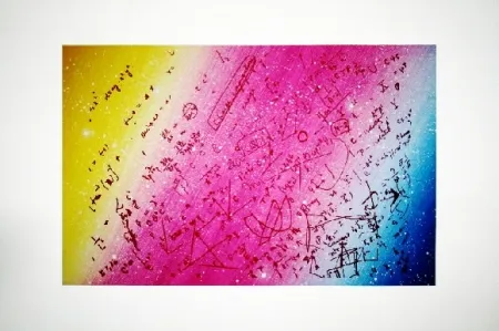 Siebdruck Monory - Fouillis mathématique