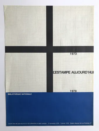 Plakat Morellet - Bibliothèque nationale / L'estampe aujourd'hui : 1973-1978