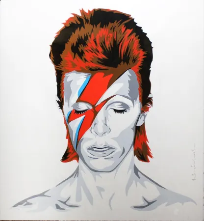 Siebdruck Mr. Brainwash - Bowie