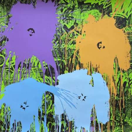 Siebdruck Mr. Brainwash - Flowarh$ - II(A)