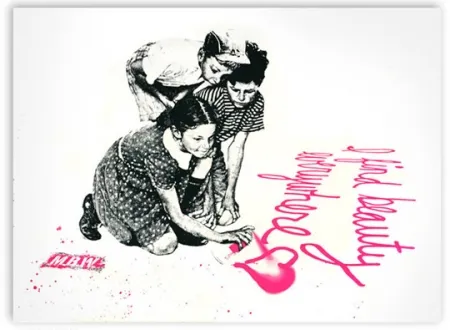 Siebdruck Mr. Brainwash - I Find Beauty Everywhere