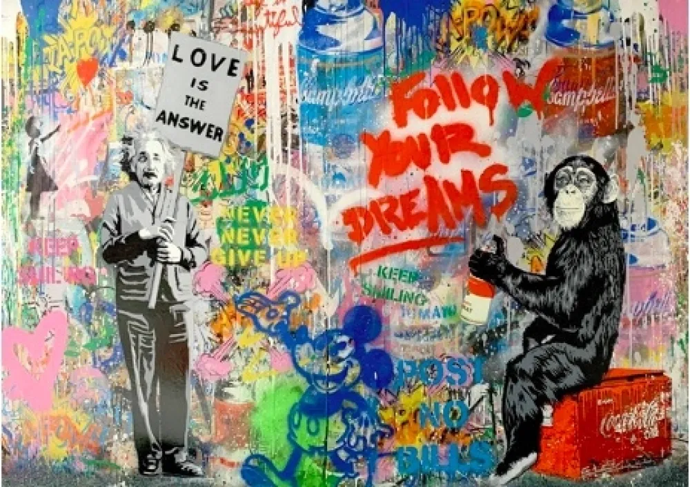 Siebdruck Mr. Brainwash - Pop Wall, 2018