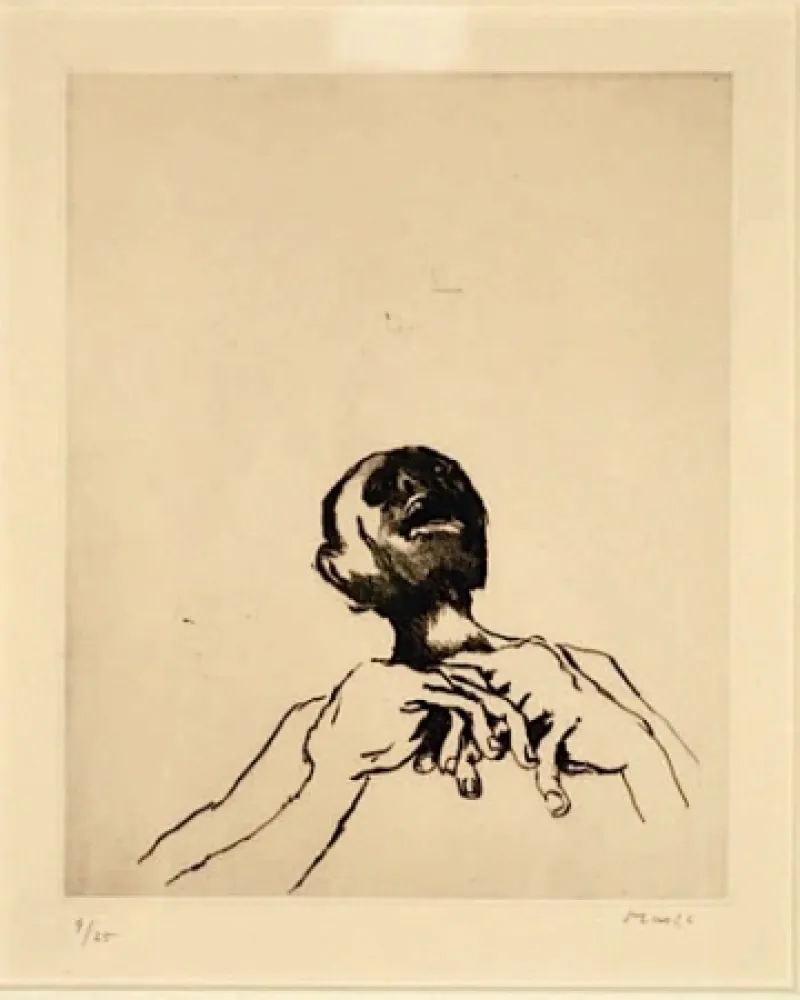 Kaltnadelradierung Music - Nous ne sommes pas les deniers