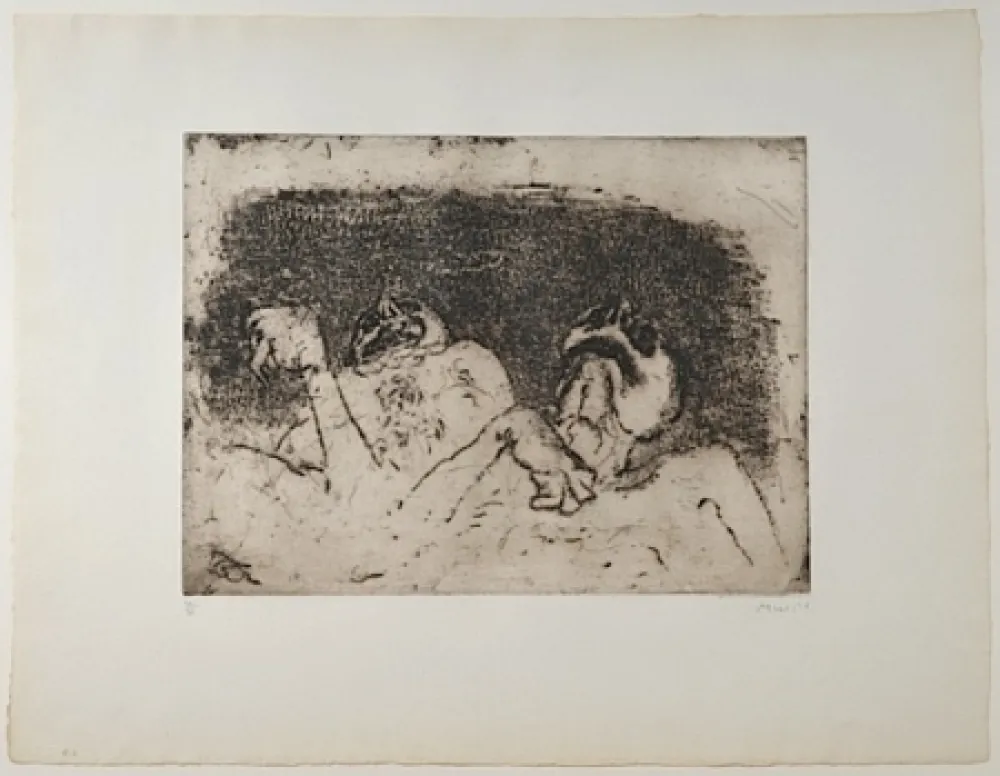 Kaltnadelradierung Music - Nous ne sommes pas les derniers