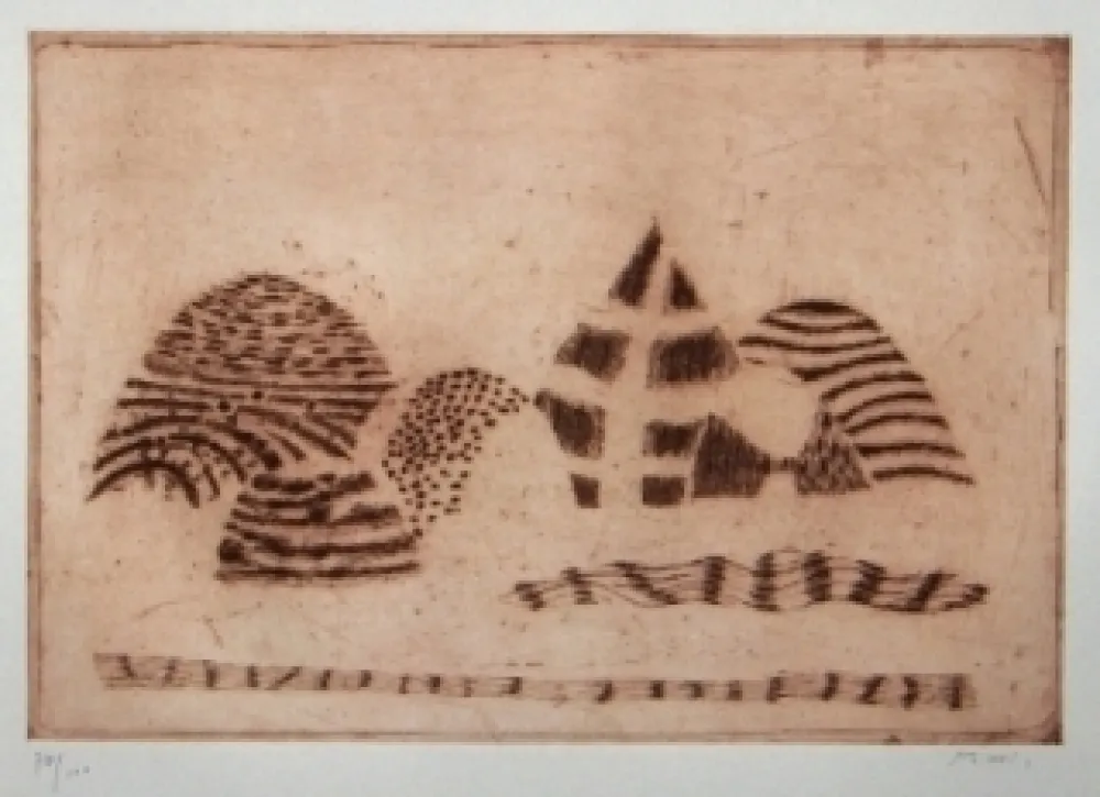 Radierung Und Aquatinta Music - Paesaggio Senese