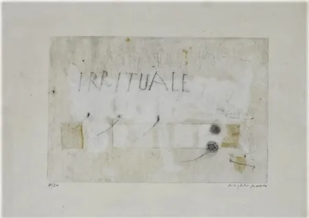 Radierung Und Aquatinta Mussio - Irrituale