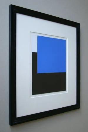 Siebdruck Nemours - Espace bleu