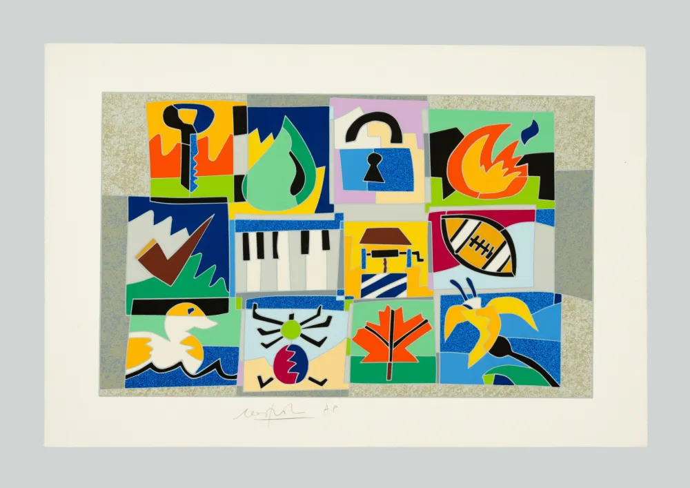 Siebdruck Nespolo - Composizione A