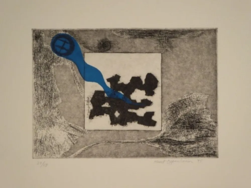 Radierung Oppenheim - Windhose