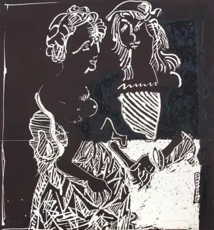 Radierung Ortega - Enamorados