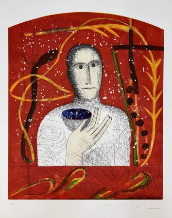 Radierung Und Aquatinta Paladino - Astronomico 