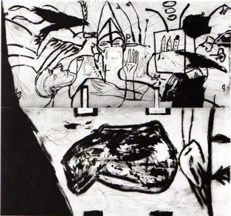 Aquatinta Paladino - Small Town