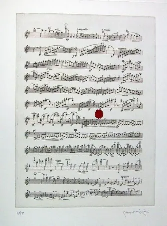 Illustriertes Buch Parmiggiani - Israel. Three Poems