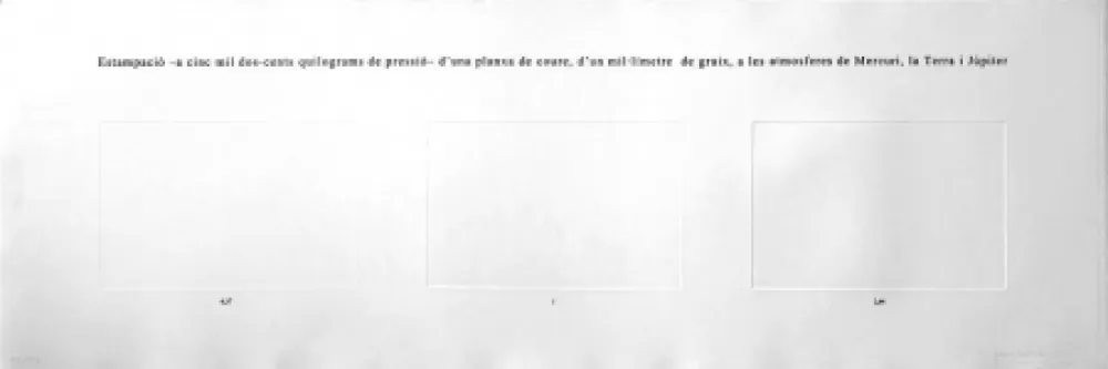 Radierung Perejaume - Atmosferes  