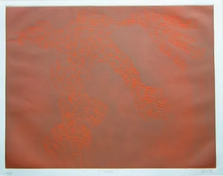 Radierung Und Aquatinta Perilli - E' mana