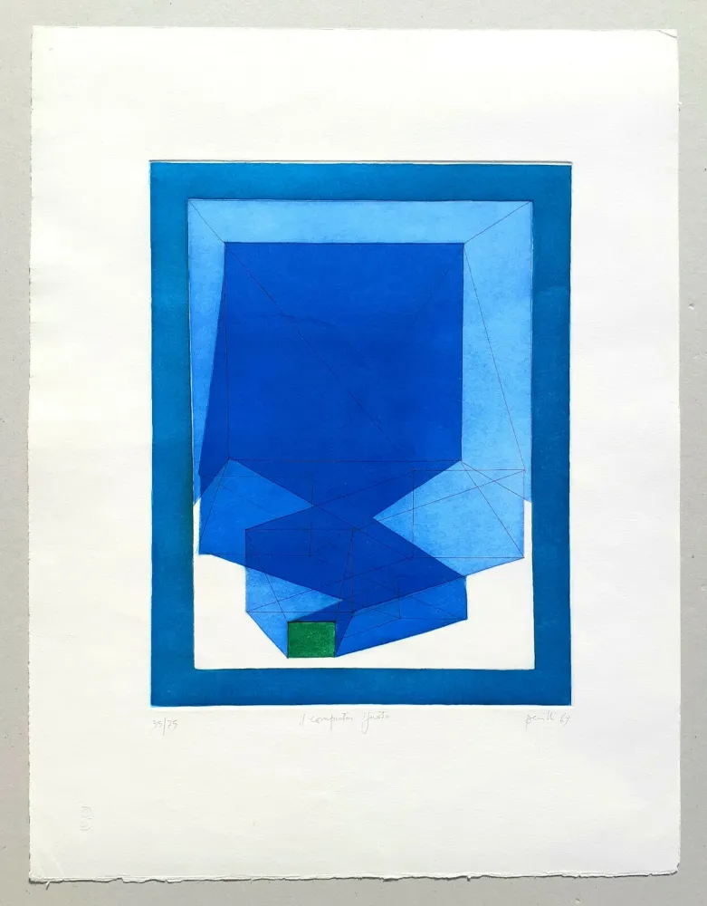 Aquatinta Perilli - Il computer ignoto