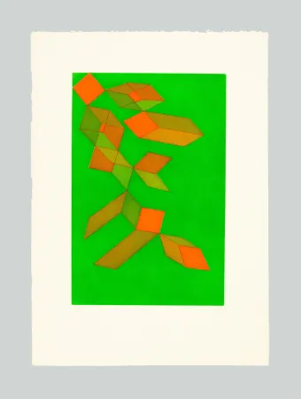 Radierung Und Aquatinta Perilli - Vedra