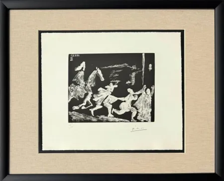 Radierung Und Aquatinta Picasso - Cape and Sword: Pusuit II, from 347 Suite