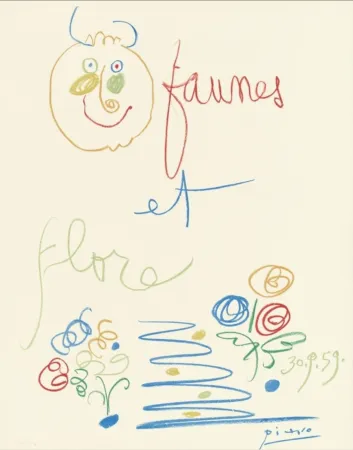 Lithographie Picasso - Faunes et Flore 1960
