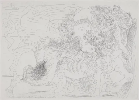 Radierung Picasso - Femme Torero I